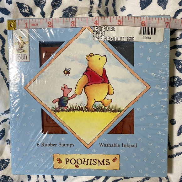 NWT Classic Pooh “Poohisms” Stamp Collection Rubber Stamps and Inkpad Set - Picture 6 of 7